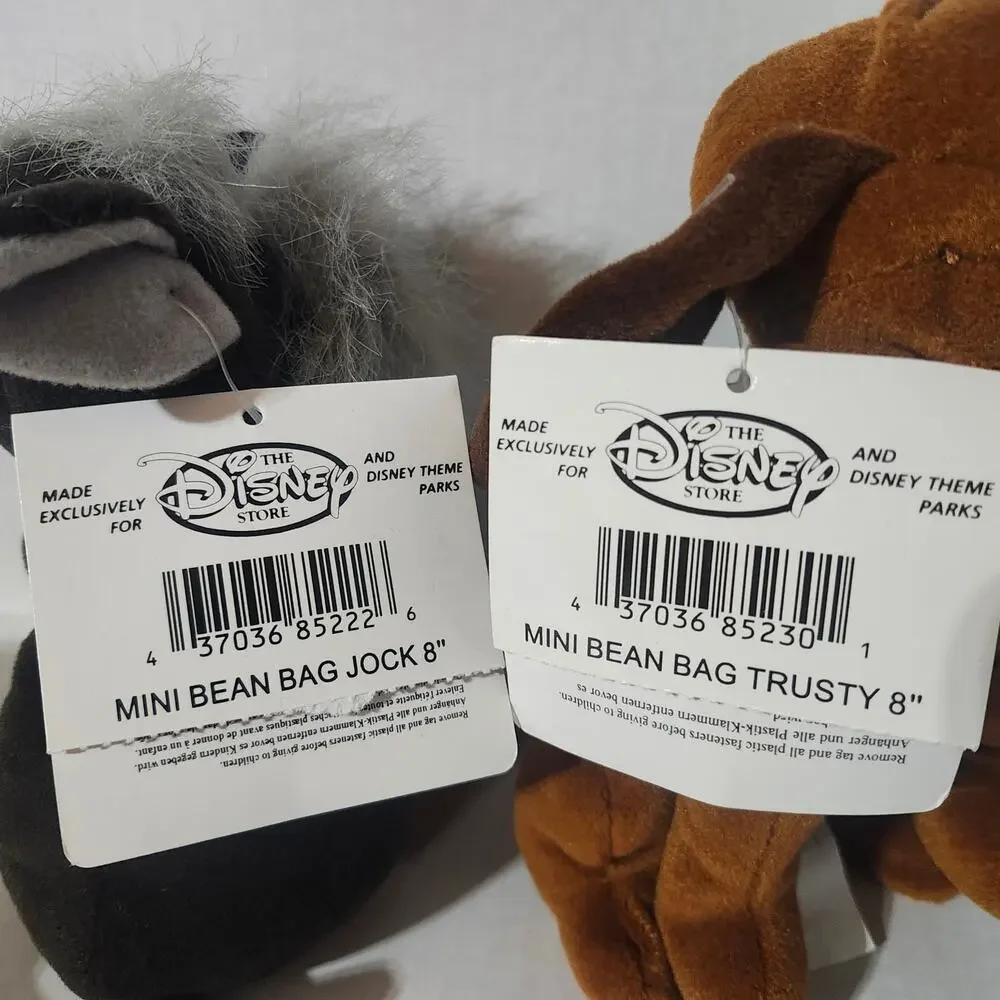 Disney Store Lady And The Tramp Mini Bean Bag Plush Lot Lady Jock Trusty 8